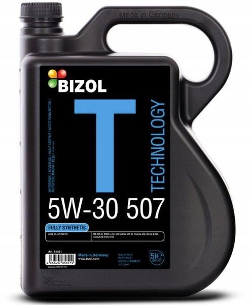 

Bizol Technology 5W30 Vw 507.00 Api Sm/cf 5L