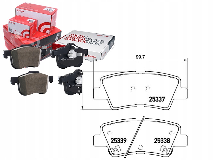 Brembo Brzdové Destičky Hyundai I30 11- Zadní Brembo