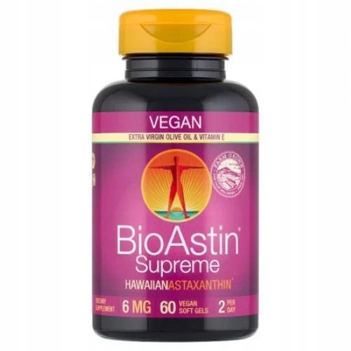 BioAstin Supreme Astaksantyny 6 mg, skóra i serce 60 kapsułek