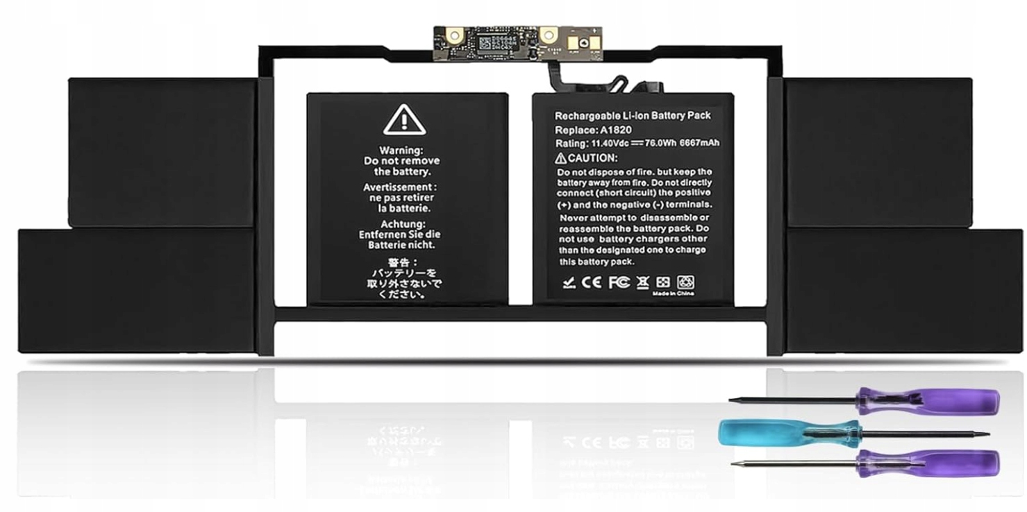 A1820 Notebook Baterie pro MacBook Pro 15"