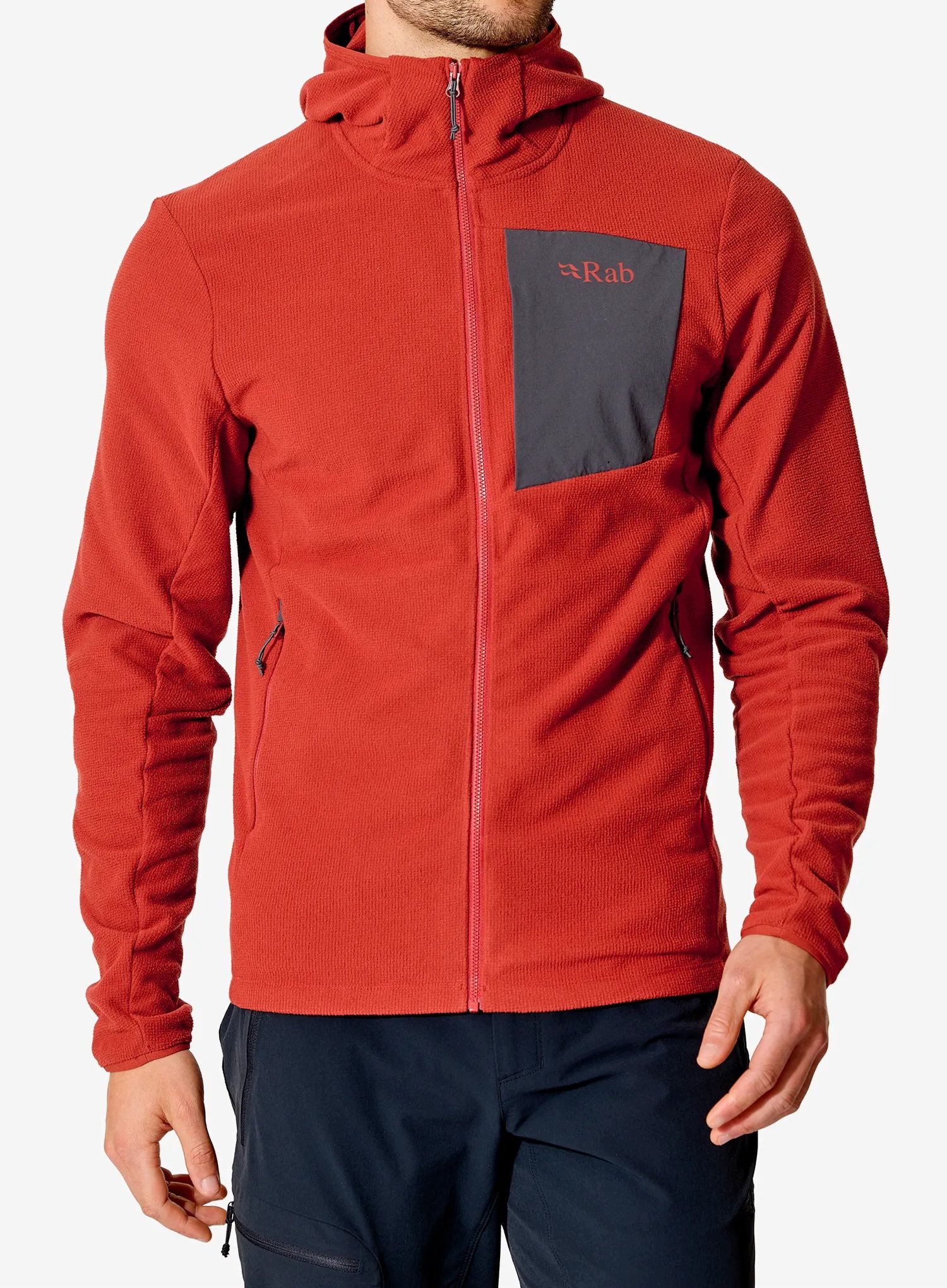 Bluza z kapturem Rab Tecton Hoody tuscan red XXL