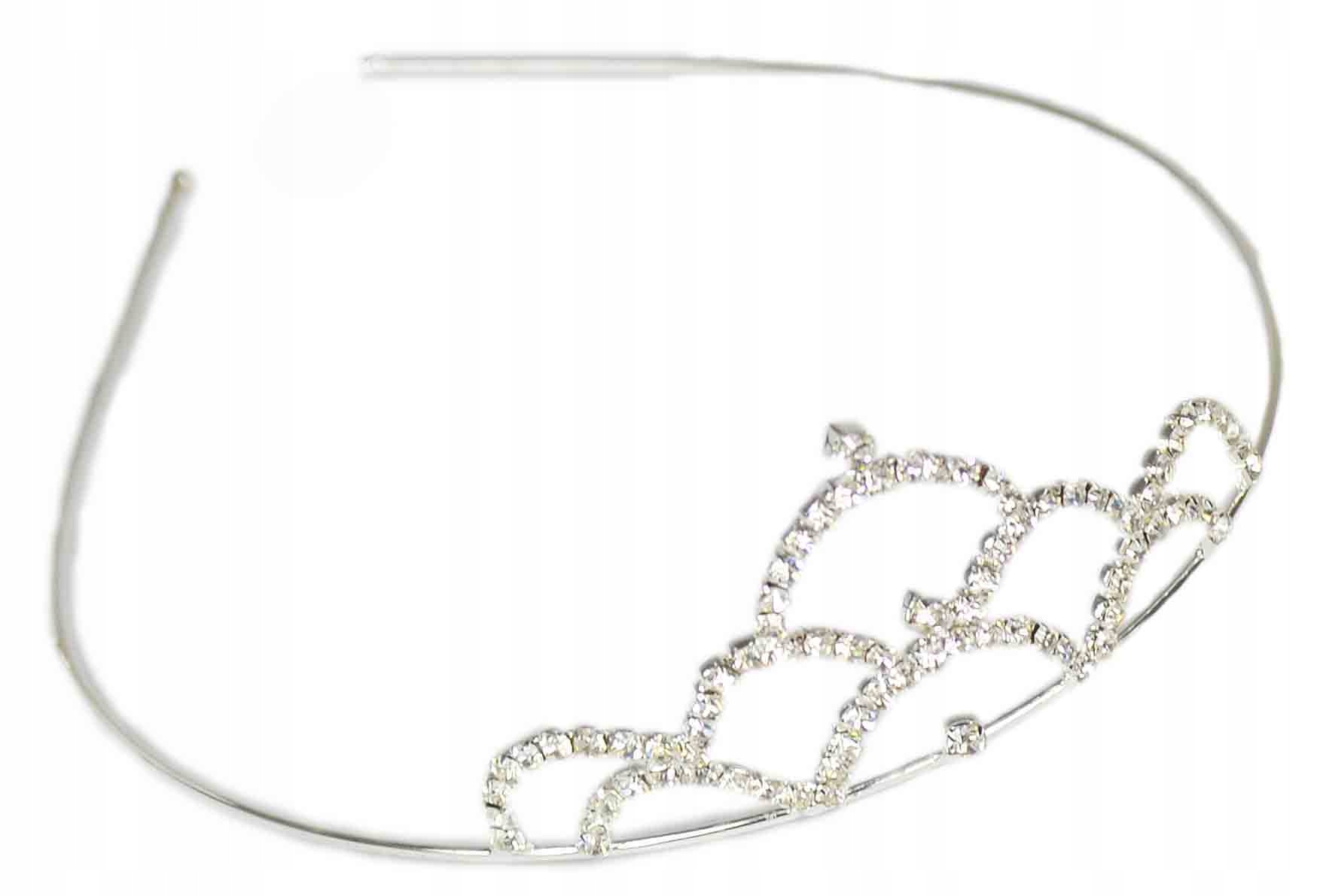 

Diadem Tiara Korona opaska do wlosów Ślubna