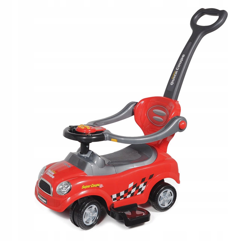 Jeździk Quick Coupe 360 Baby Mix z rączką grający