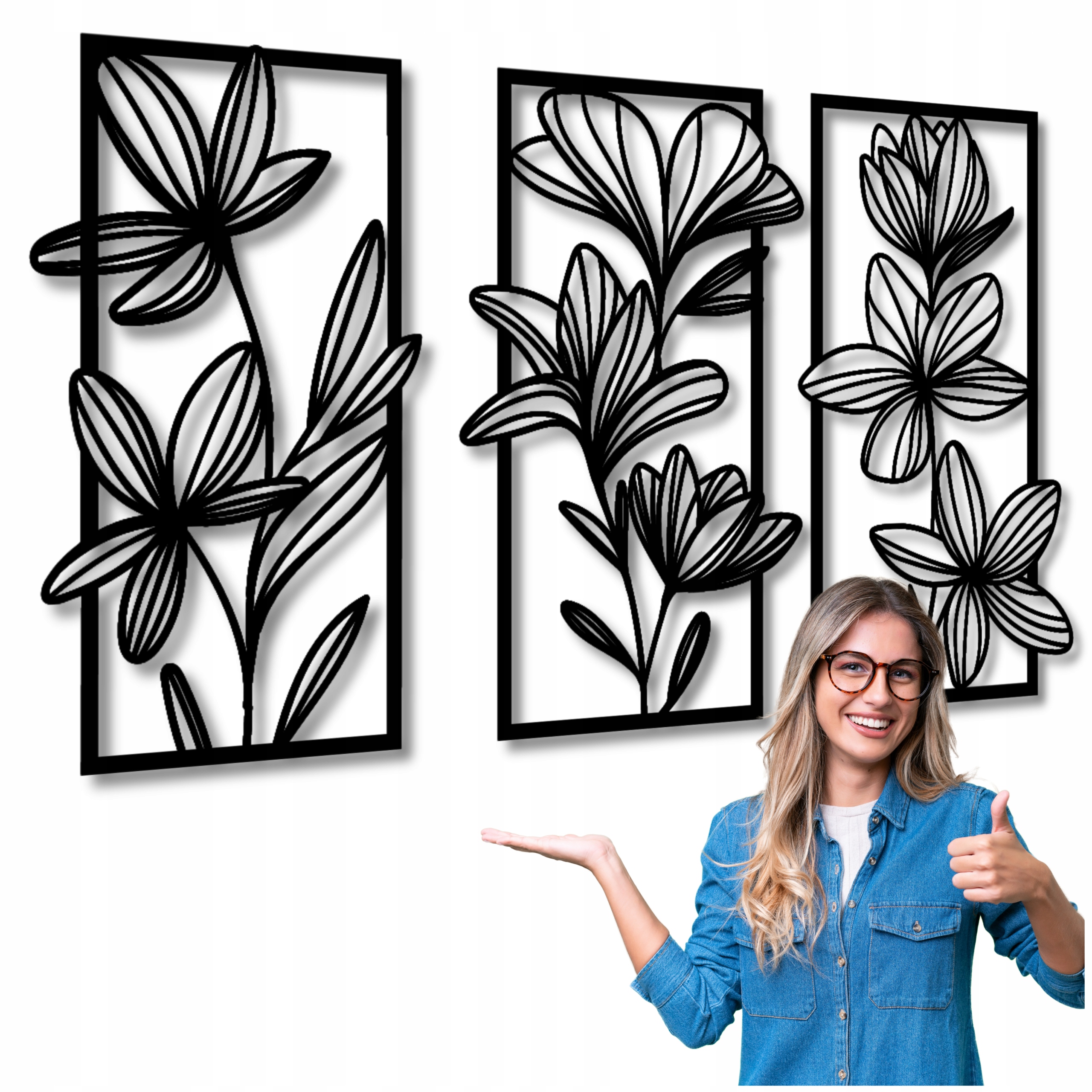 Ažurový Obraz 132 cm Obrazy Do Obývacího Pokoje Obraz Na Zeď Dekorace Květiny Velký