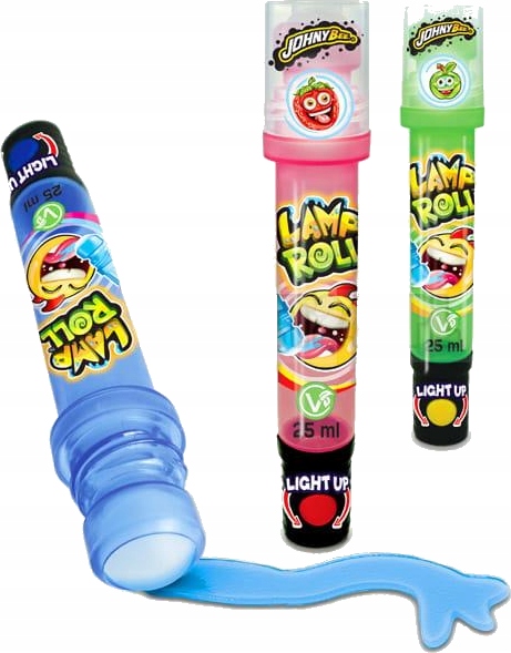 Levně JohnyBee Lamp Roll Tekuté sladkosti v rolce s víceovocnou příchutí 25 ml 18 ks