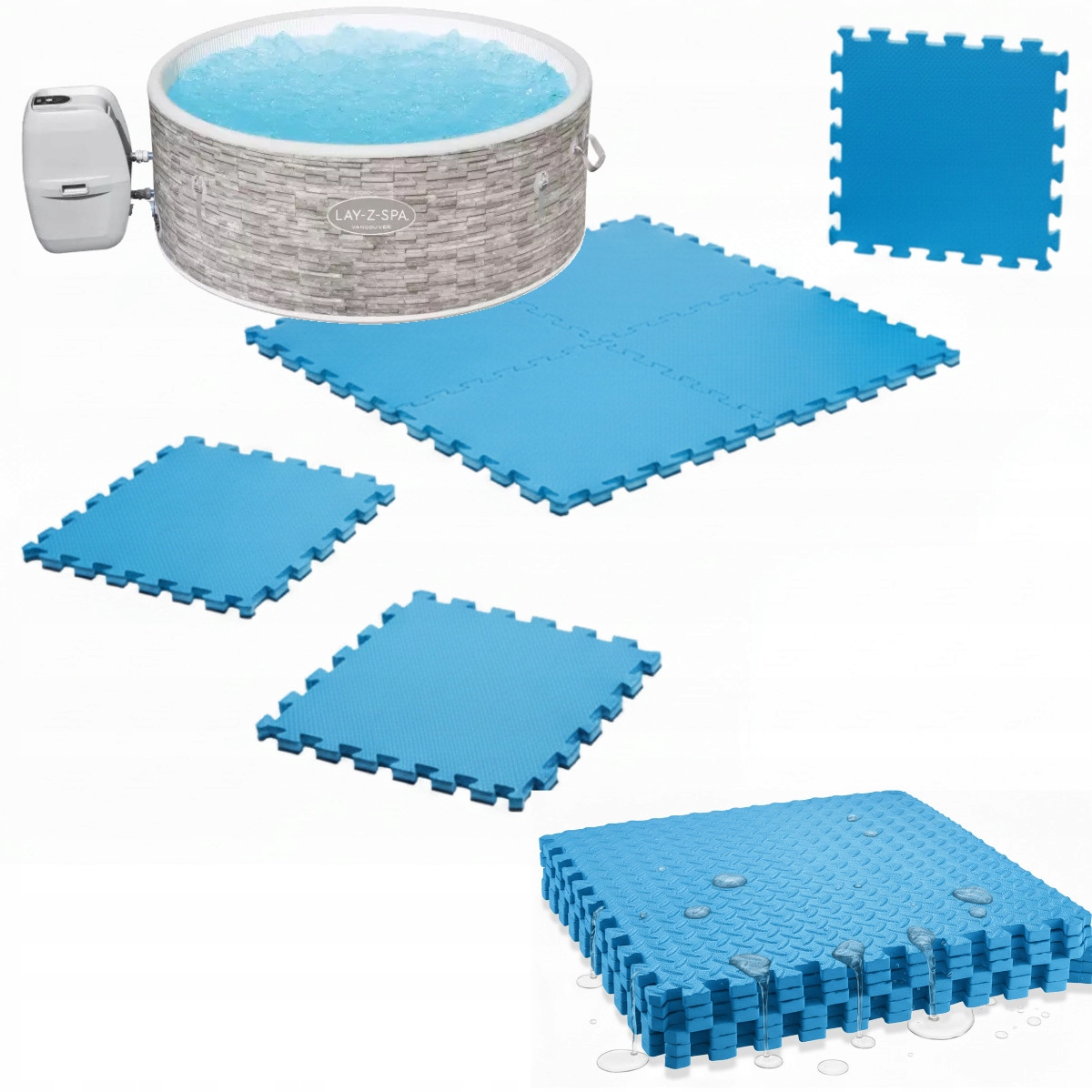 Matrace dno podlaha pod Lay-Z-Spa spa Bestway 60027 stabilizace