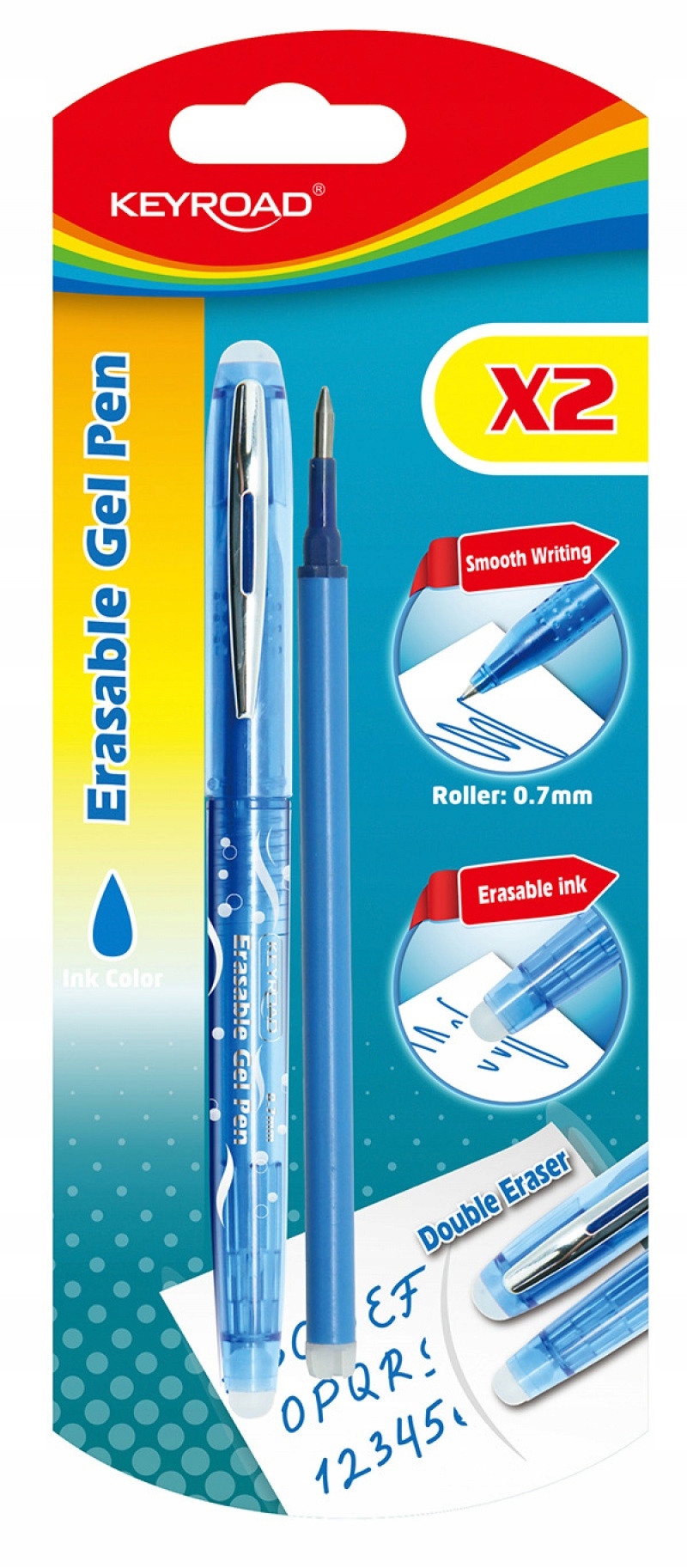 Guľôčkové pero 0,7 mm modré s vymeniteľnou náplňou