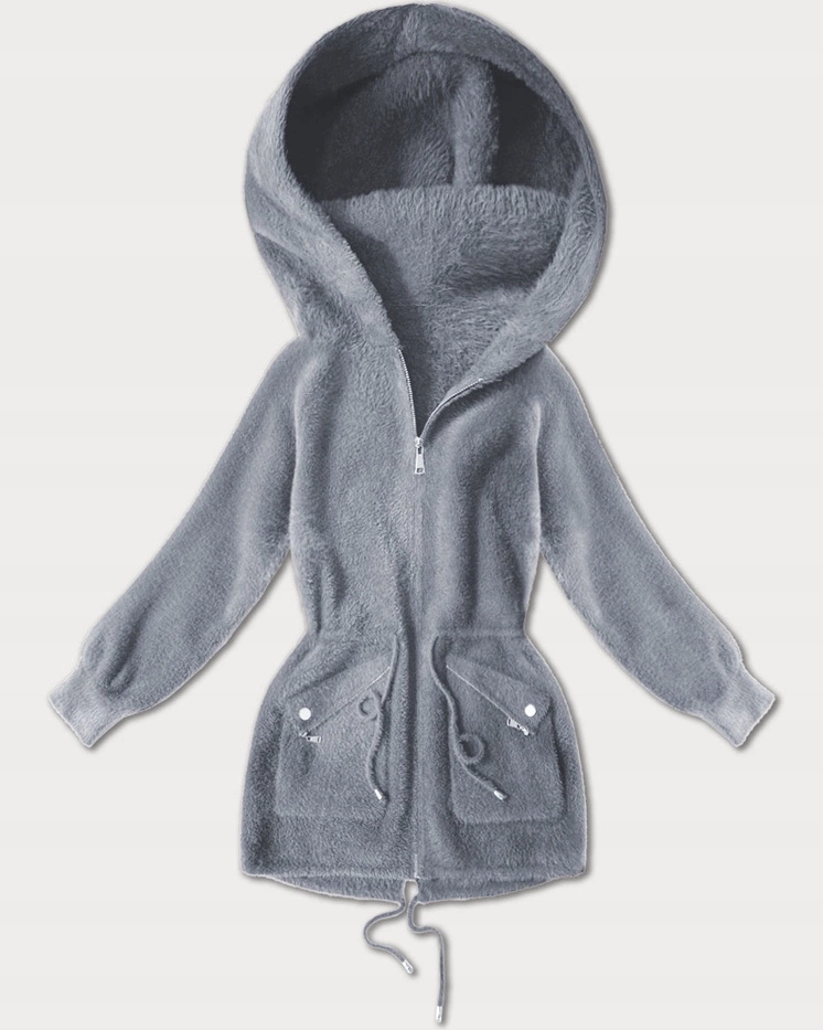 Vlněná Bunda Alpaka W010# Šedá Univerzální