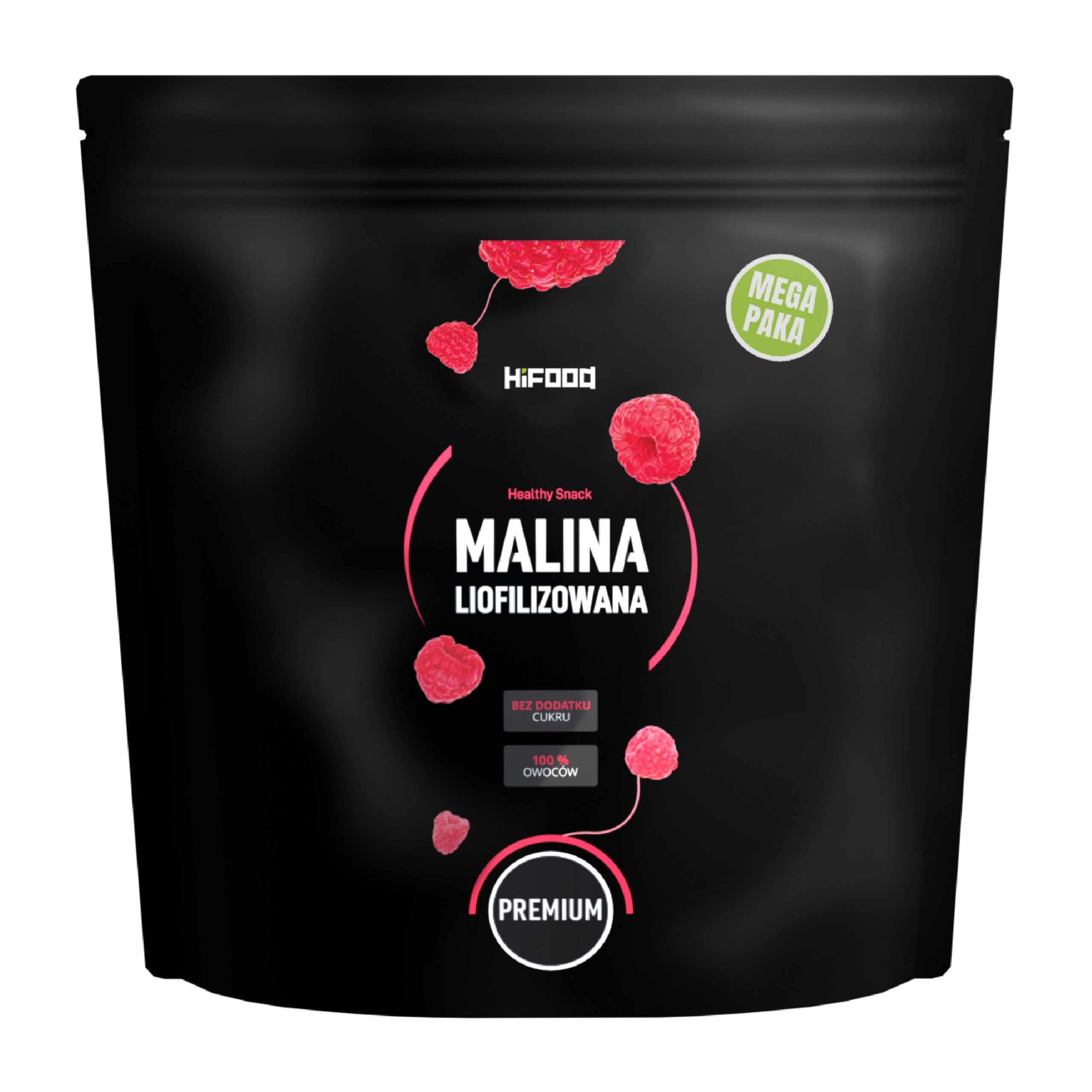 Malina Liofilizowana Grys 500g XXL Paka z Polskiej Maliny HiFOOD