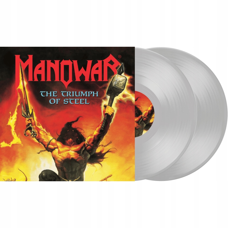 {{{ Manowar The Triumph Of Steel (2 Lp) Limited Silver Vinyl