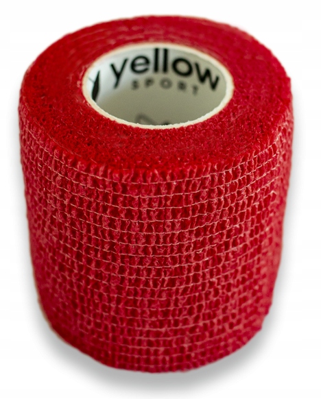 YellowBAND Bandaż kohezyjny 5cm x 4,5m czerwony