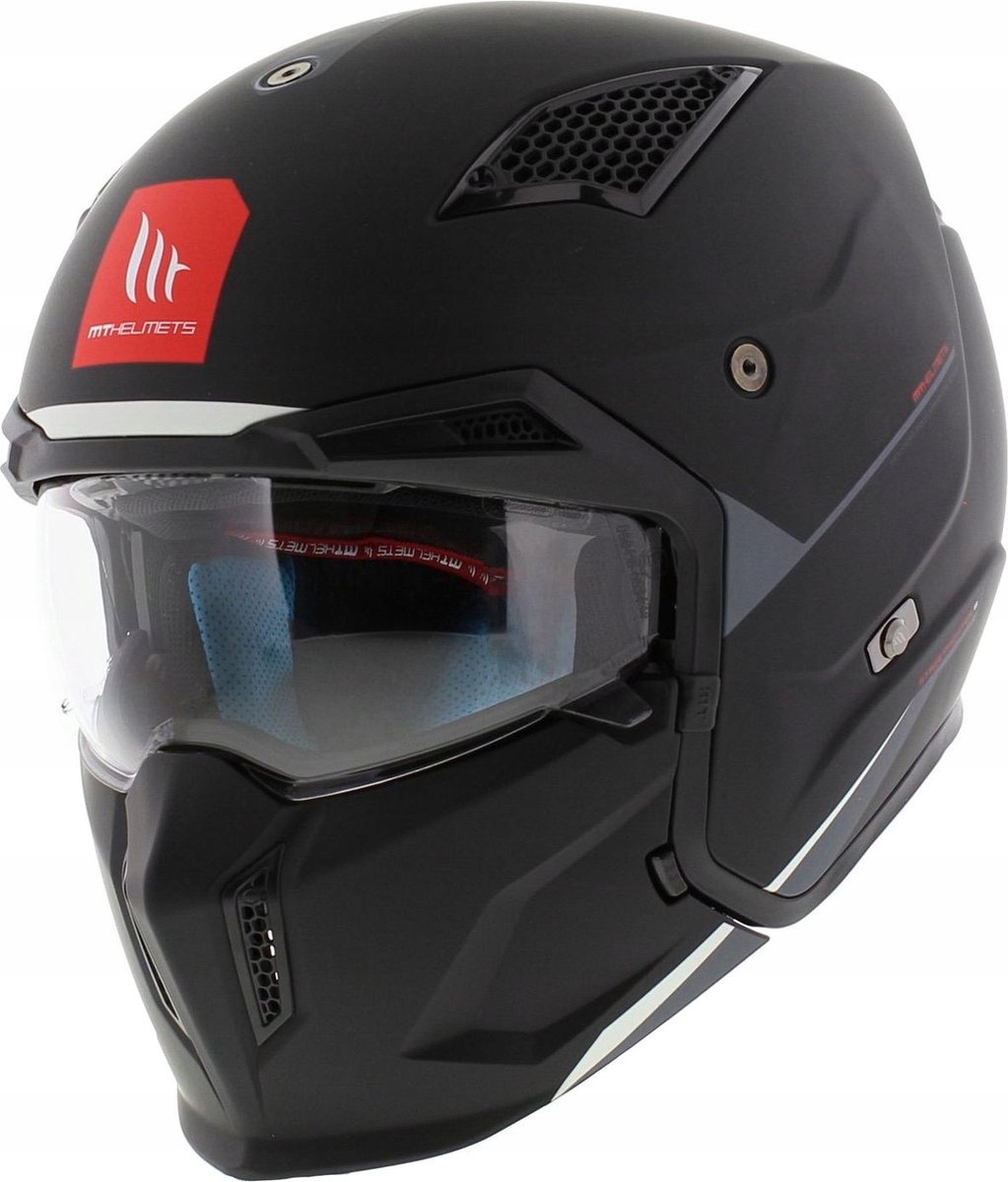 Otvorená prilba Mt TR902B Sv Streetfighter Sv Solid A1 čierna matná L