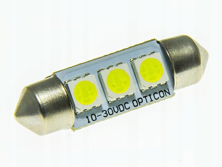 

Żarówka Led 39mm C5W C10W 12V 24V DC Biały 6000K