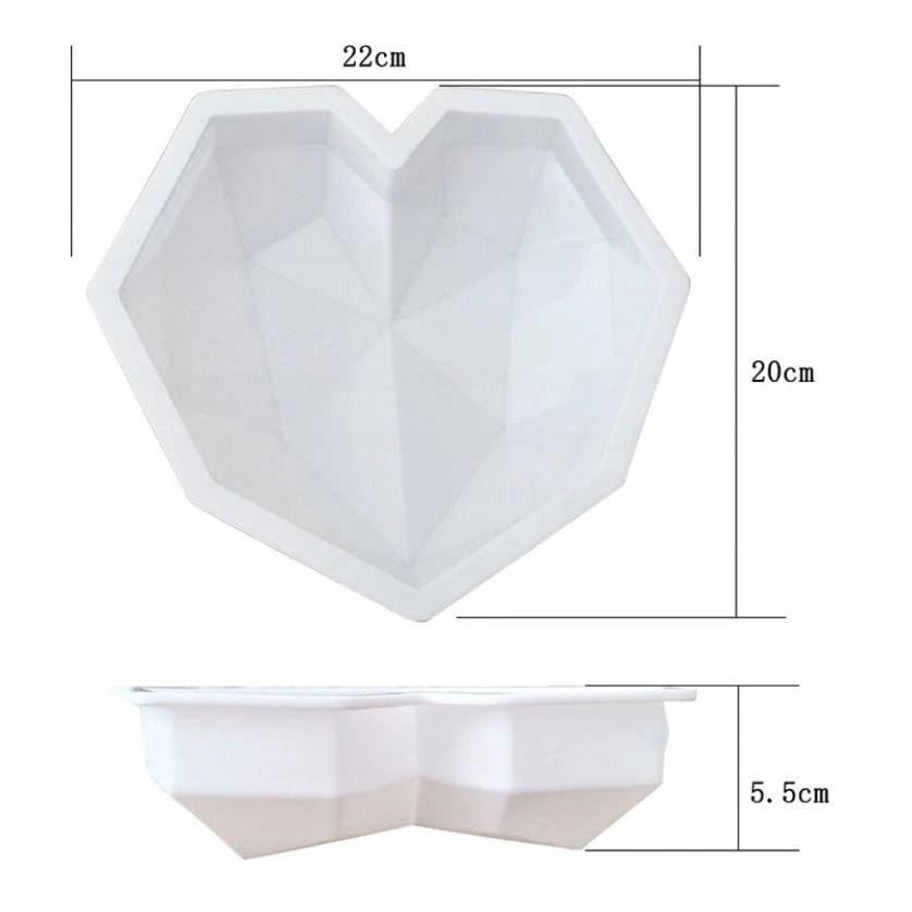Forma silikonowa SERCE DIAMENT Marka Eurobatt