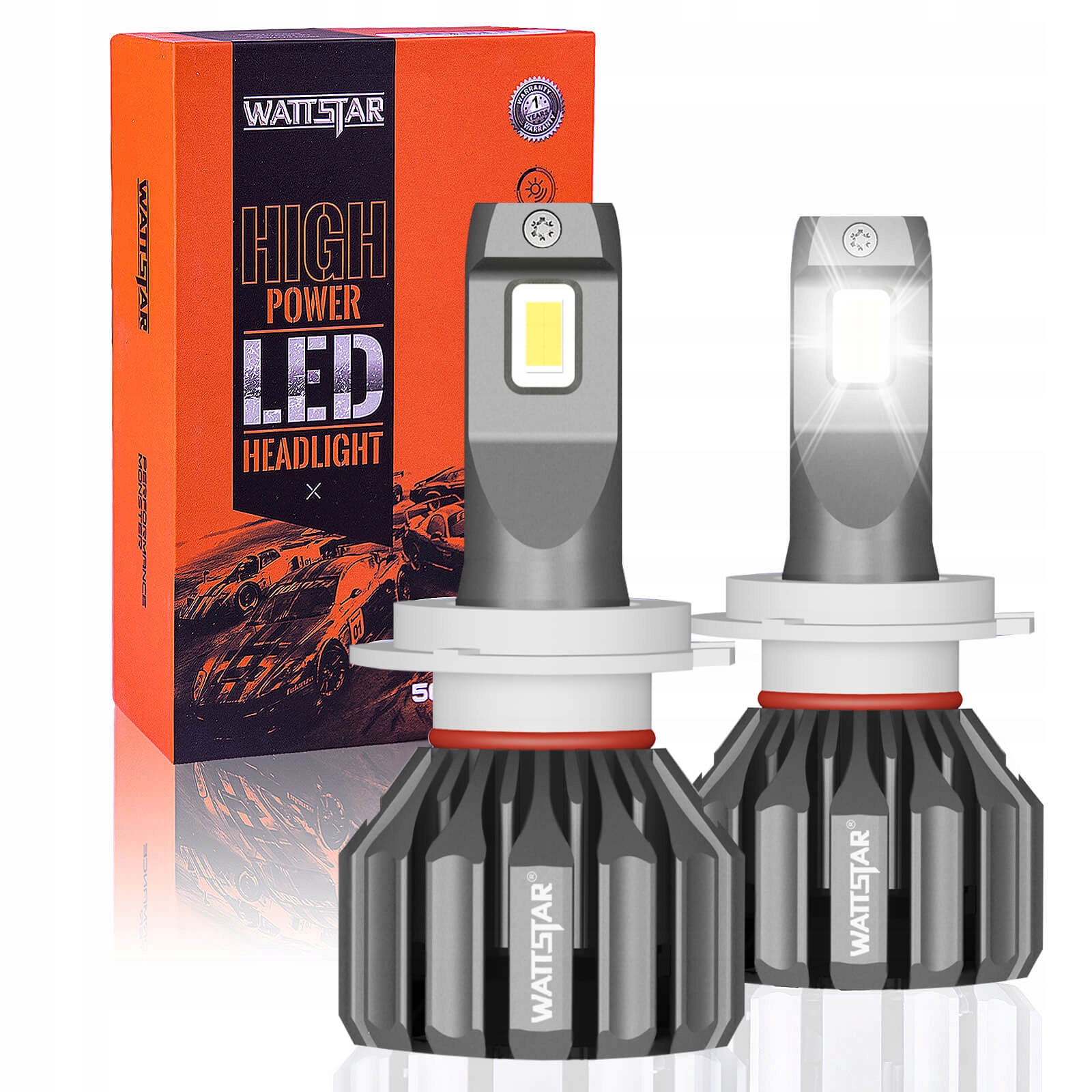 Żarówki Led H7 Wattstar Csp Ultra +500% 24000LM