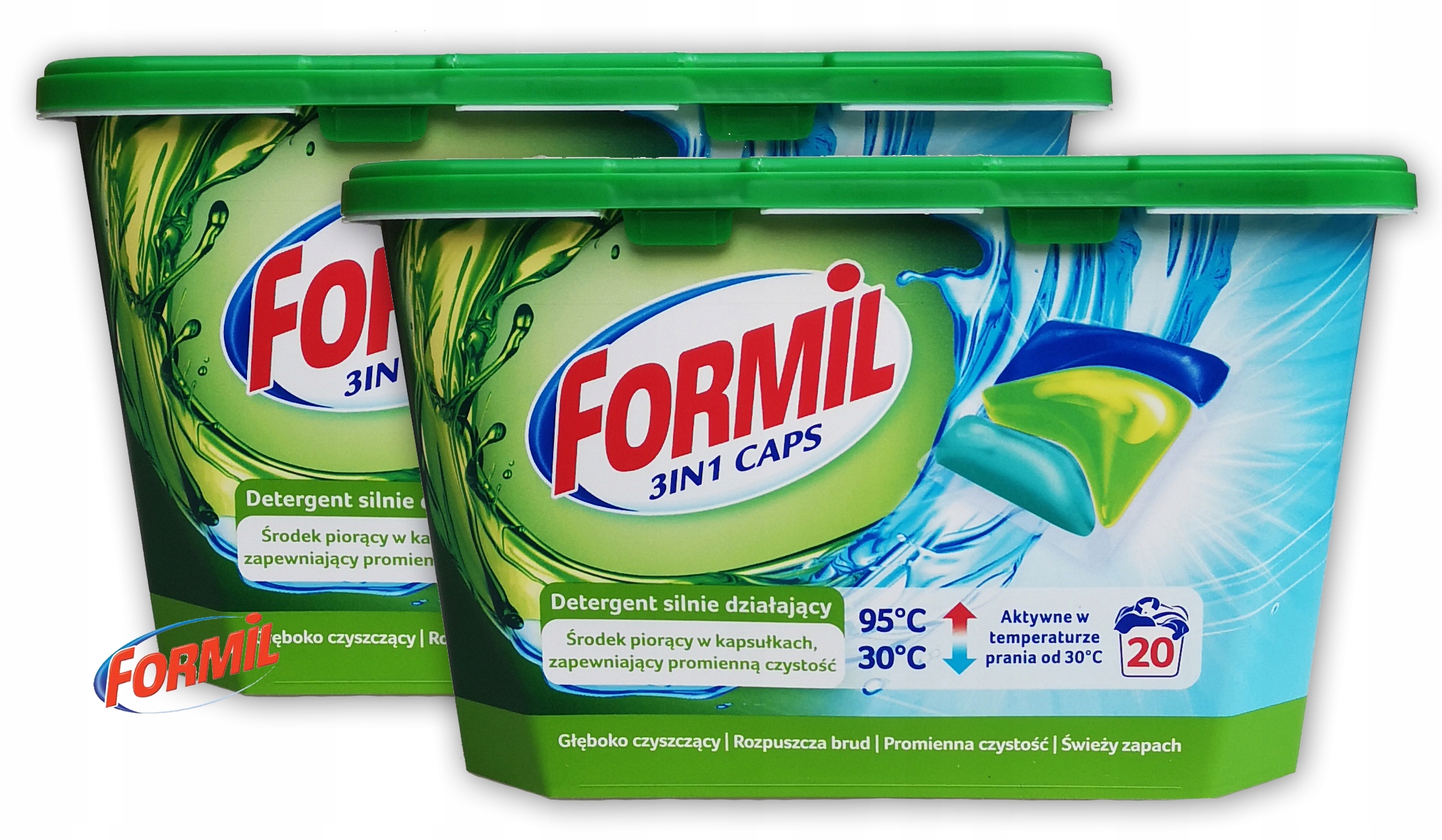

Kapsułki Do Prania Uniwersalne Formil 3w1 2x20szt.
