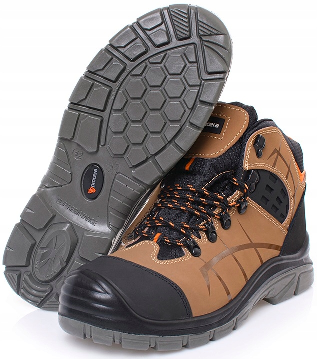 Buty robocze męskie Trzewiki Sportowe Wodoodporne Antyprzebiciowe z Noskiem