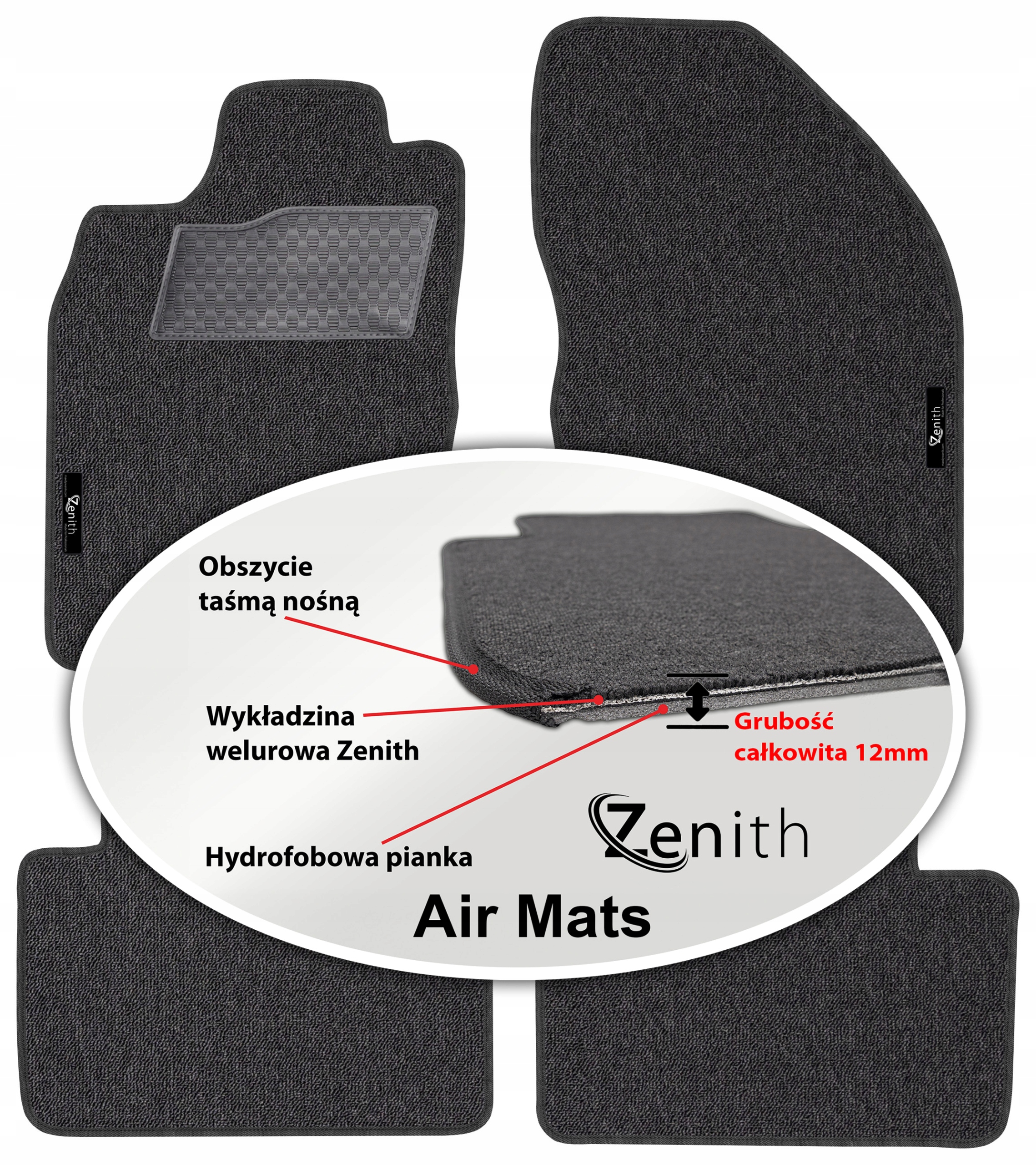 Nissan Almera N15 1995-2000 Velúrové koberčeky do auta Zenith Air Mats
