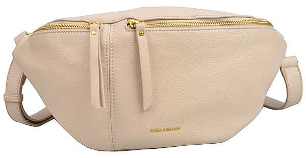 Regina Schrecker Torebka damska listonoszka nerka Casual Duża beż