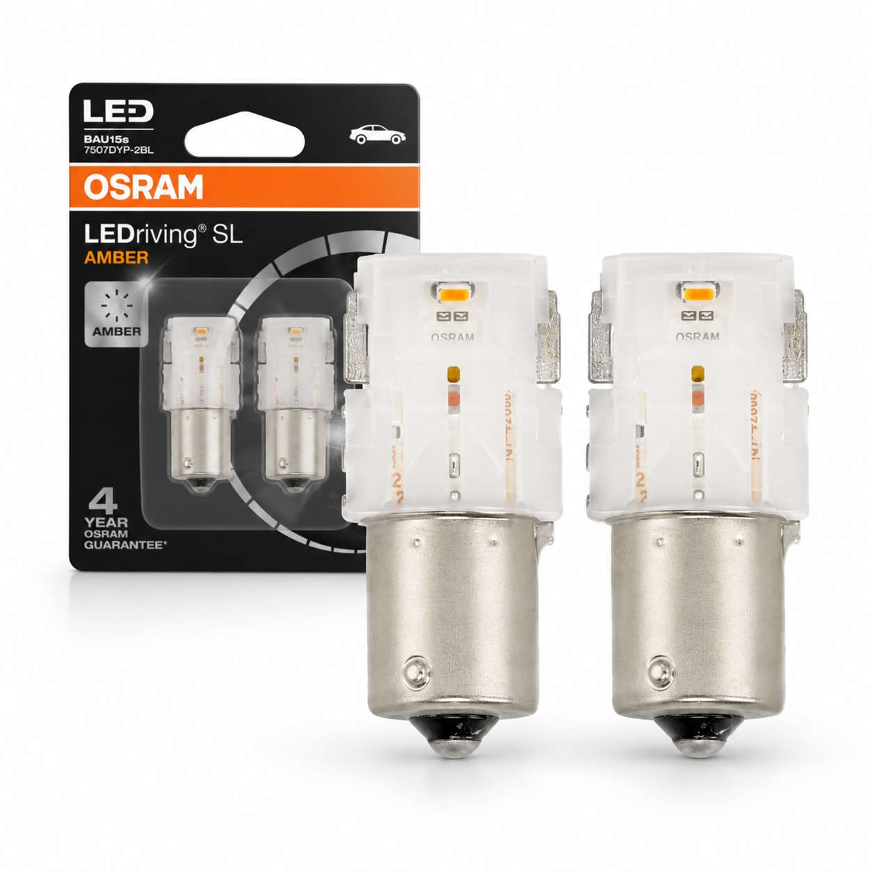 Osram LEDriving Sl PY21W 7507DYP-2BL 12V Led żółte pomarańczowe x2