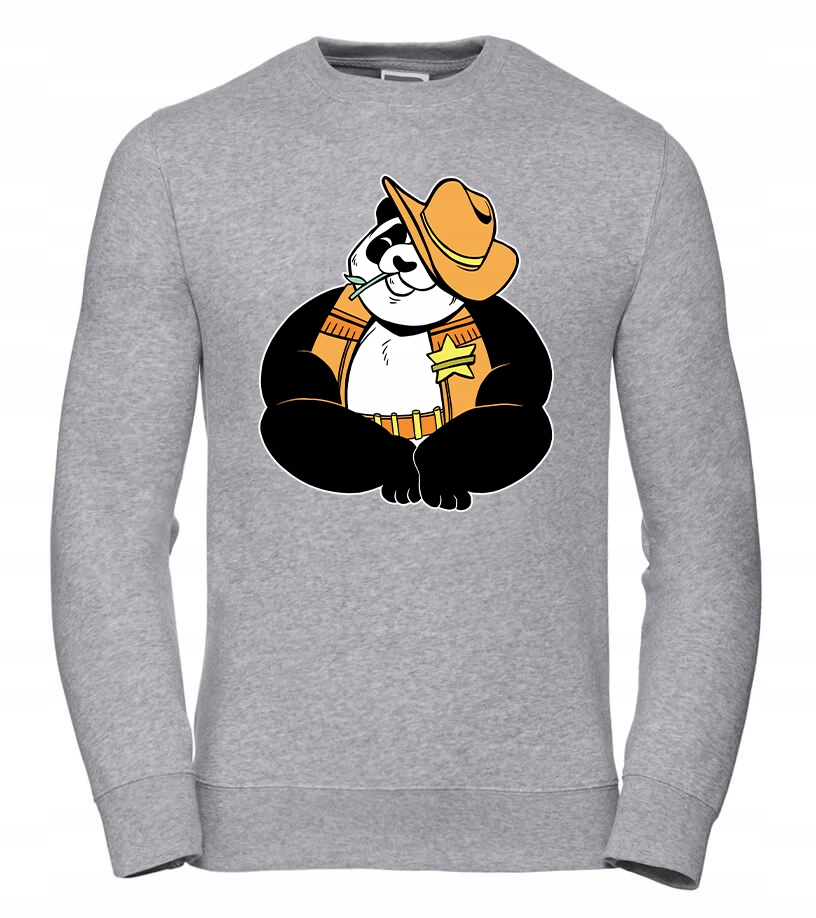 Pánská Mikina Panda Šerif 2XL Šedá Pro něj Chlapa Manžela Chlapa