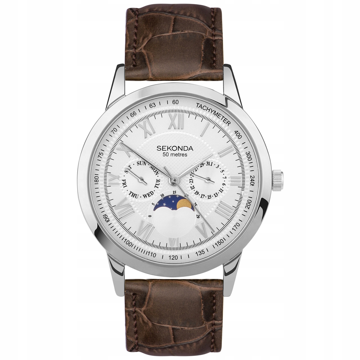 Pánské Hodinky Sekonda 30146, hnědý pásek