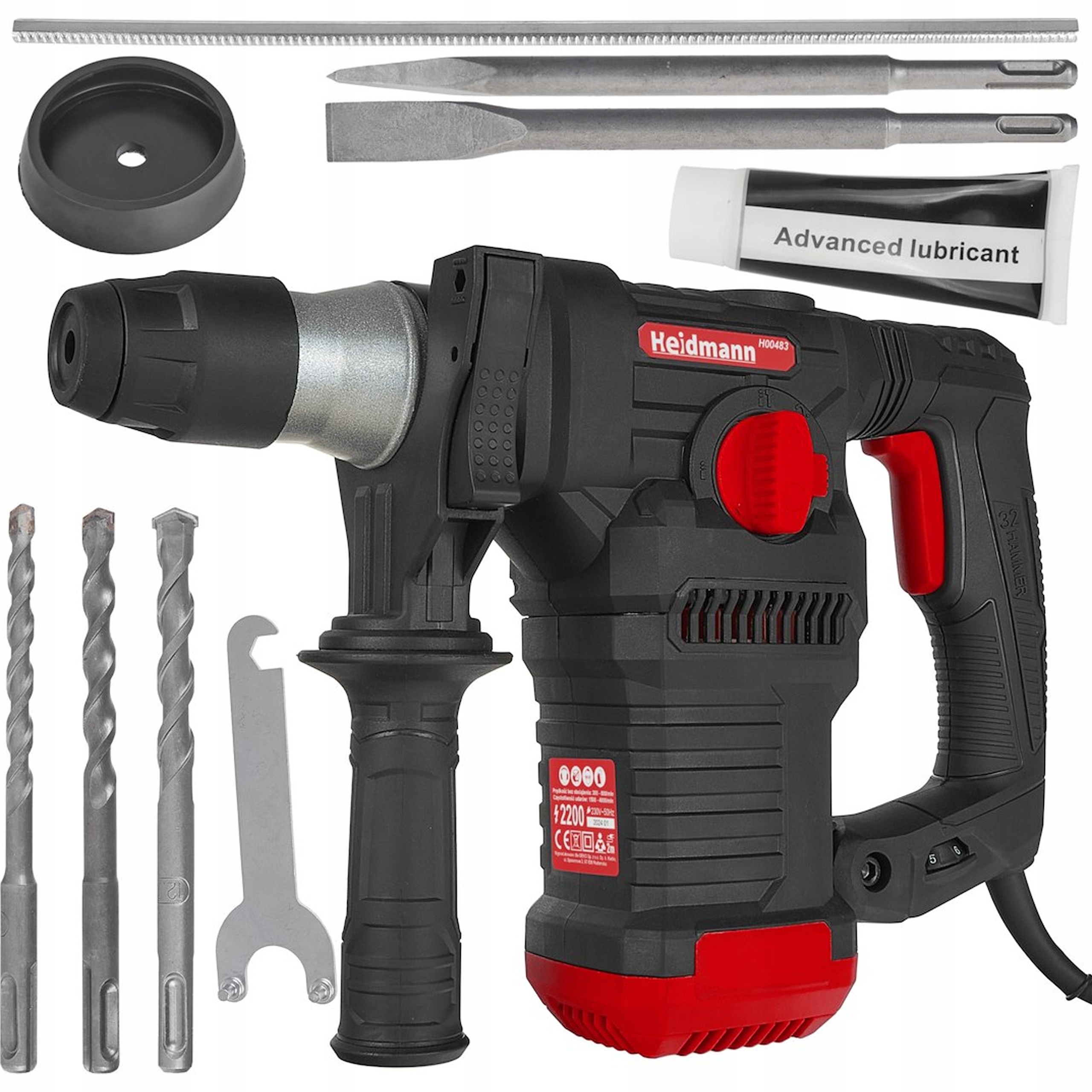 Vrtačka Sds+ 2200W 6J Heidmann H00483 s kufrem