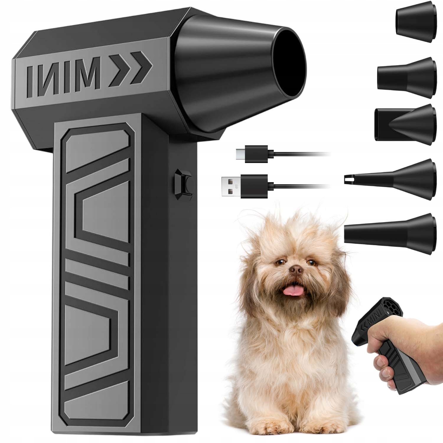 Mini Dmuchawa Turbo Bezprzewodowa Usb-c Odkurzacz Do Komputera Klawiatury