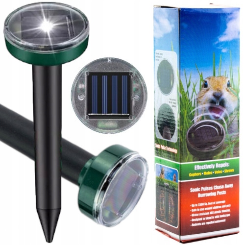 

Silny Solarny Odstraszacz Kretów Krety Nornice