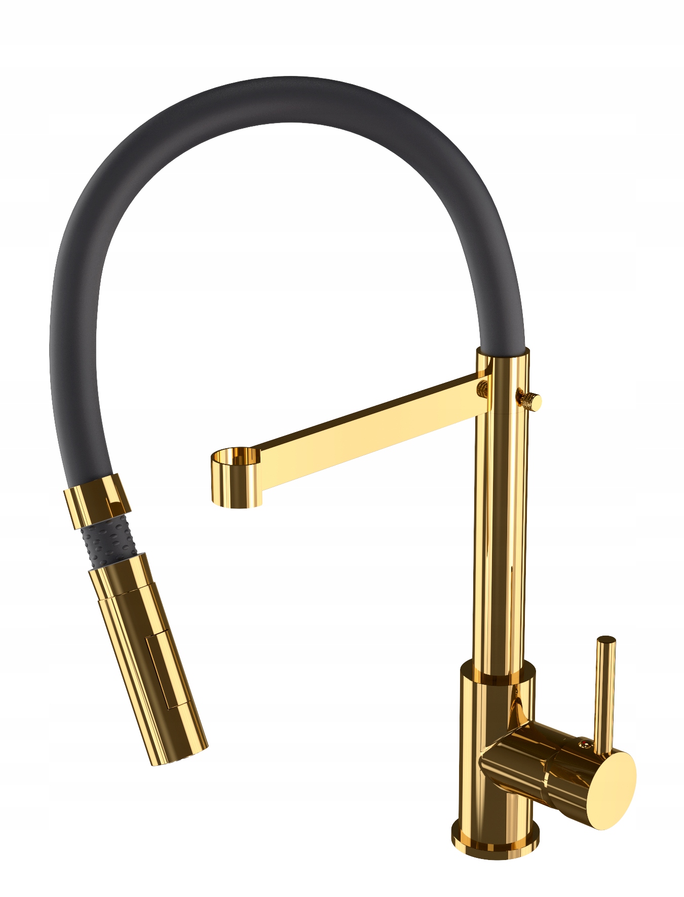Batéria Vento, Flexibilný Zlatý Kuchynský Výtok, Umývadlový Kohútik