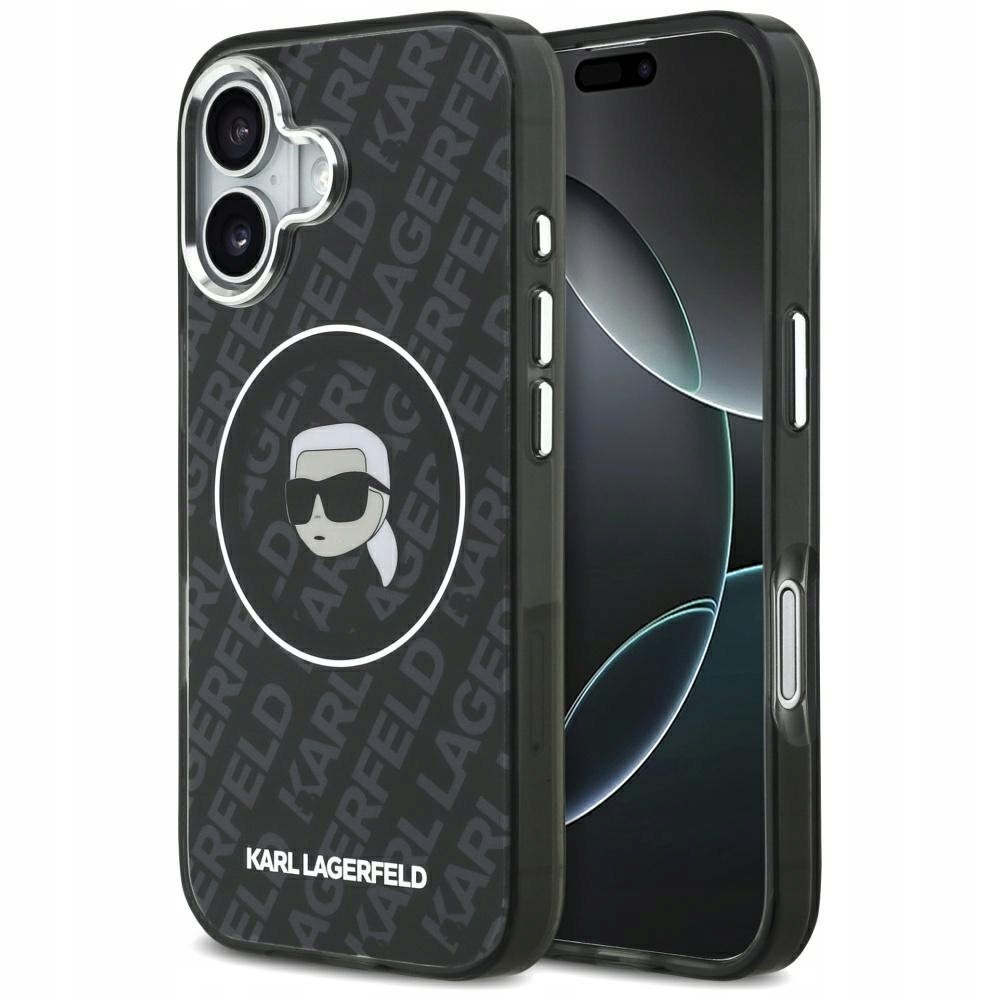 Etui Karl Lagerfeld IML Karl Head Logo MagSafe do iPhone 17 czarny