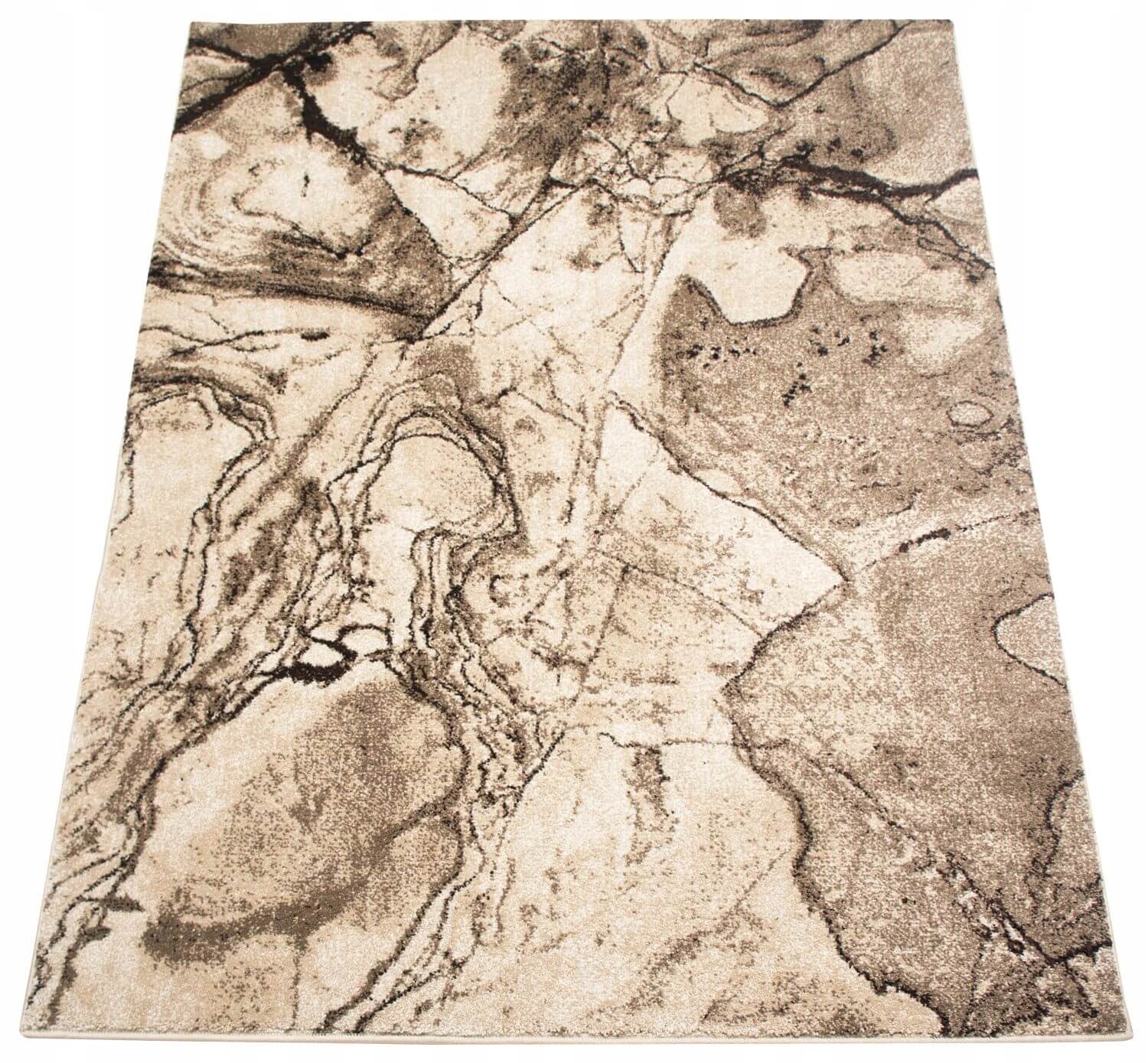 Moderný Koberec Do Obývačky Béžový Miekki Koberce Módne Odolné 140X190