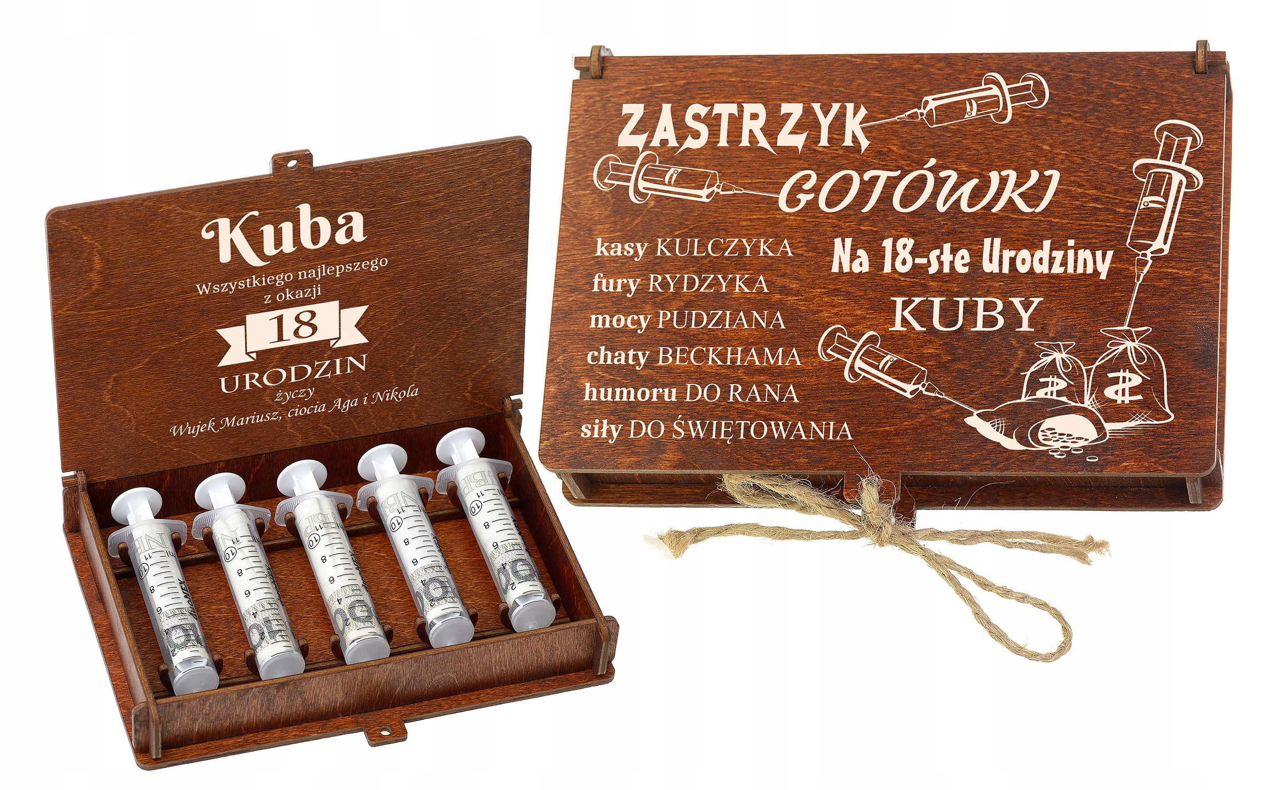 

Zastrzyk Gotówki 18 Urodziny 30 40 50 60 Prezent_