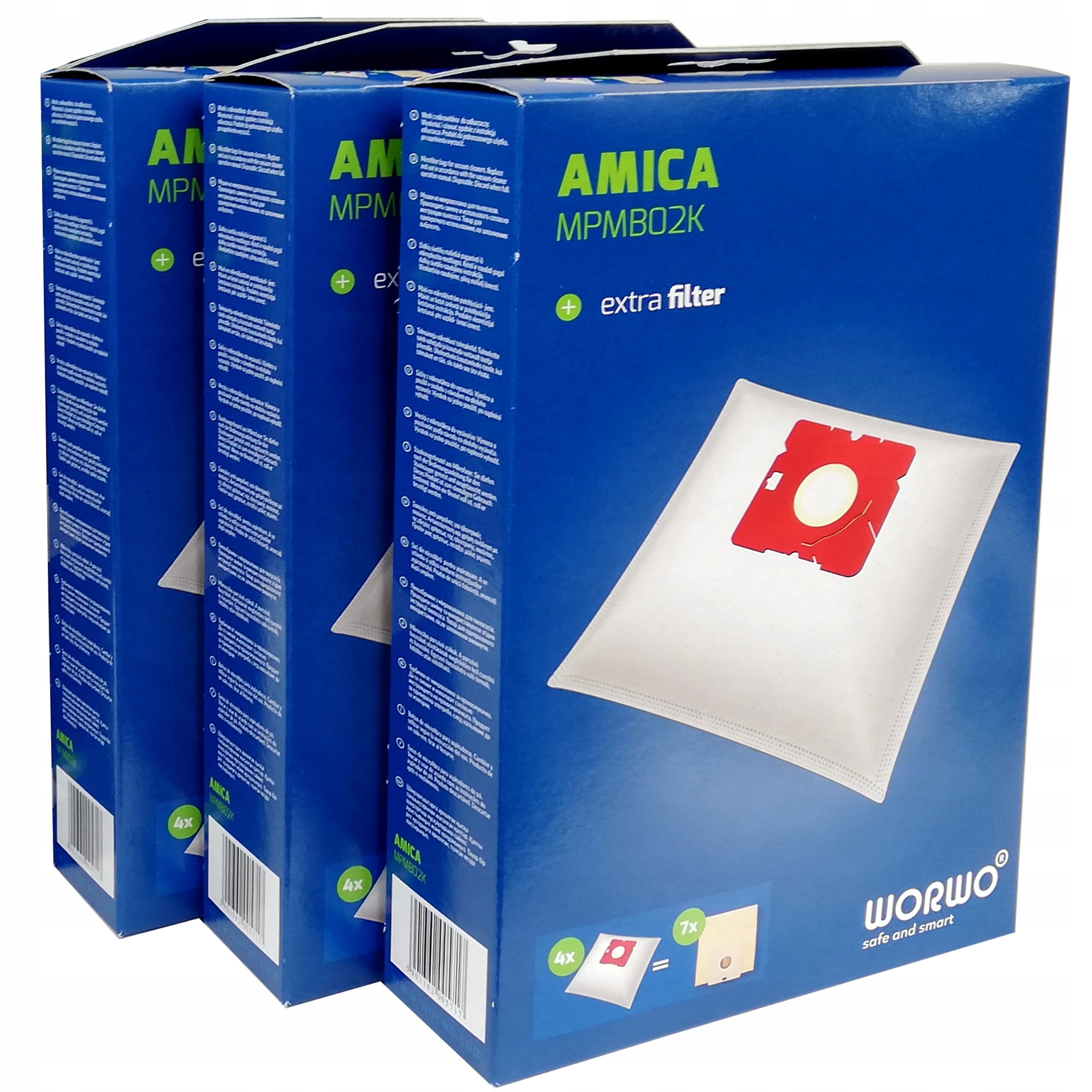 

12x Worki Odkurzacza Amica MPMB02K