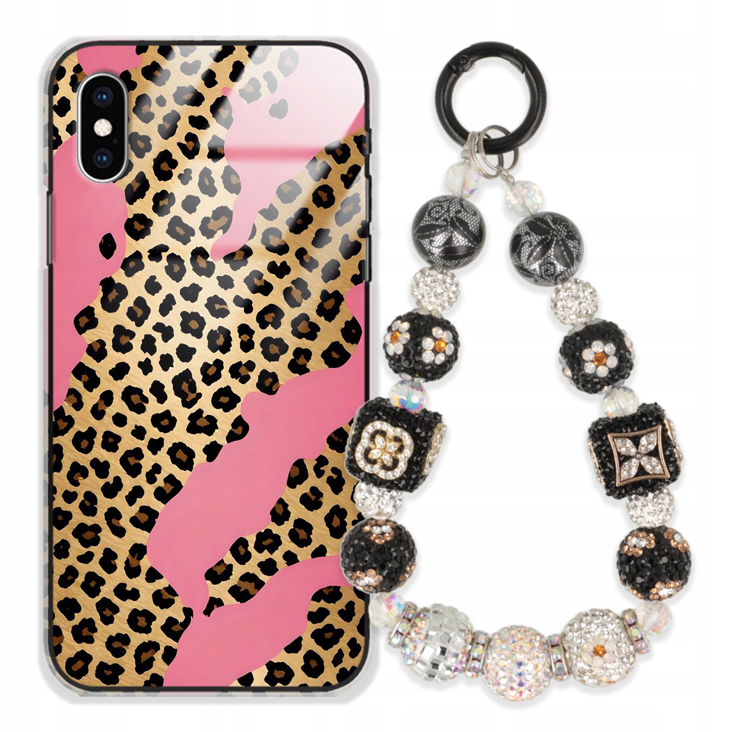 Pouzdro Pro Iphone Xs Case Glass| Přívěsek Na Klíče Elegantní Kryt Premium Vzory