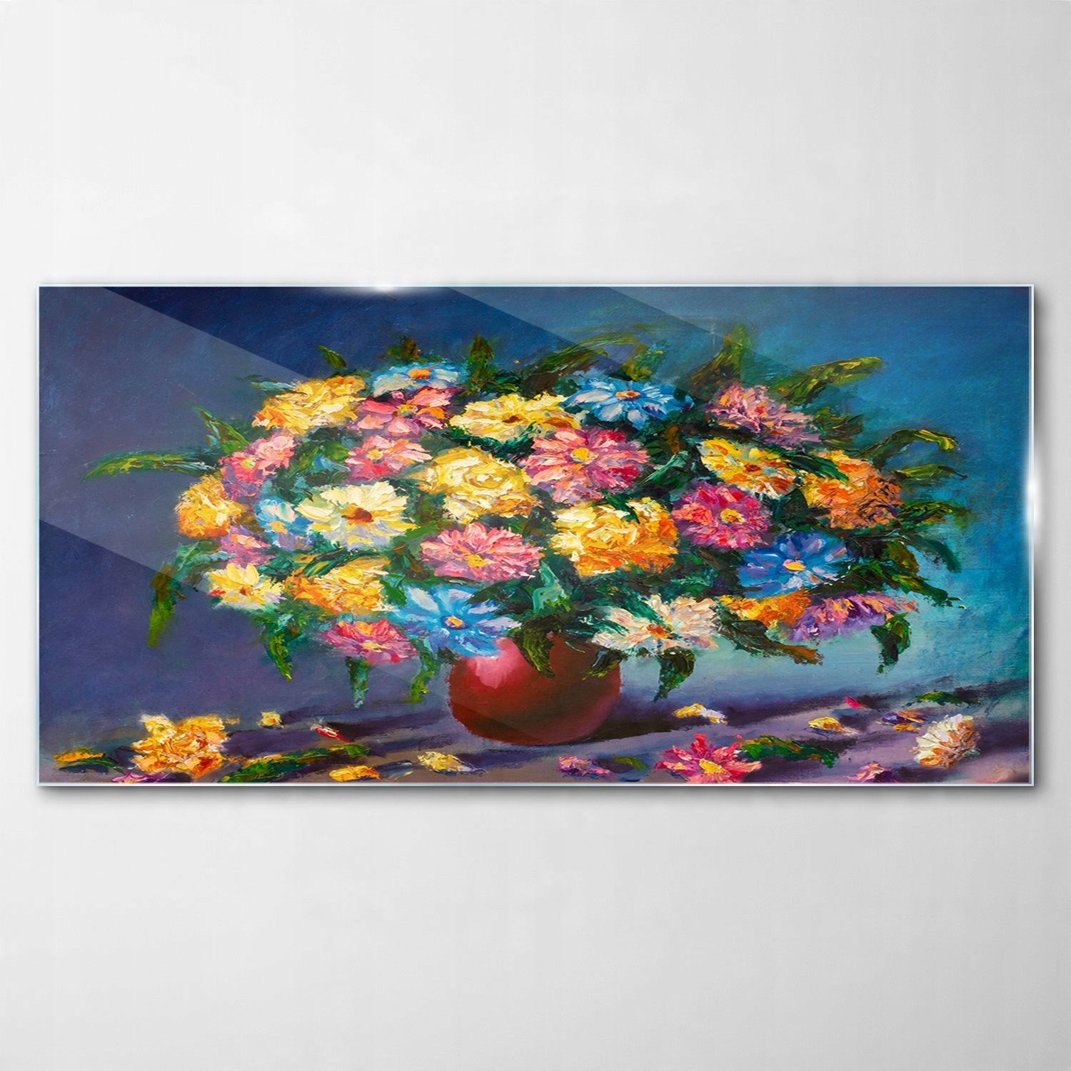 

Hartowany Obraz Szklany Kwiaty Art Sztuka 140x70