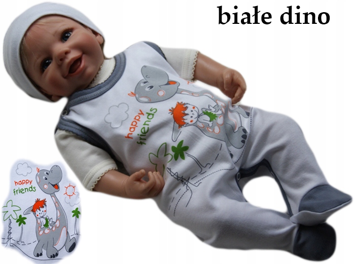 

Śpioszki śpiochy bawełniane pajacyk 68 rozpinane