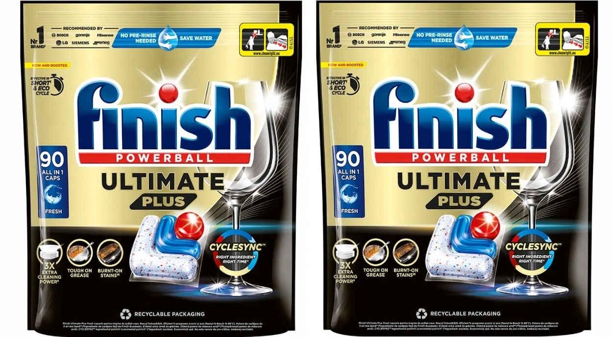 Levně Kapsle Tablety do myčky Finish Ultimate Plus All in One 180 kusů