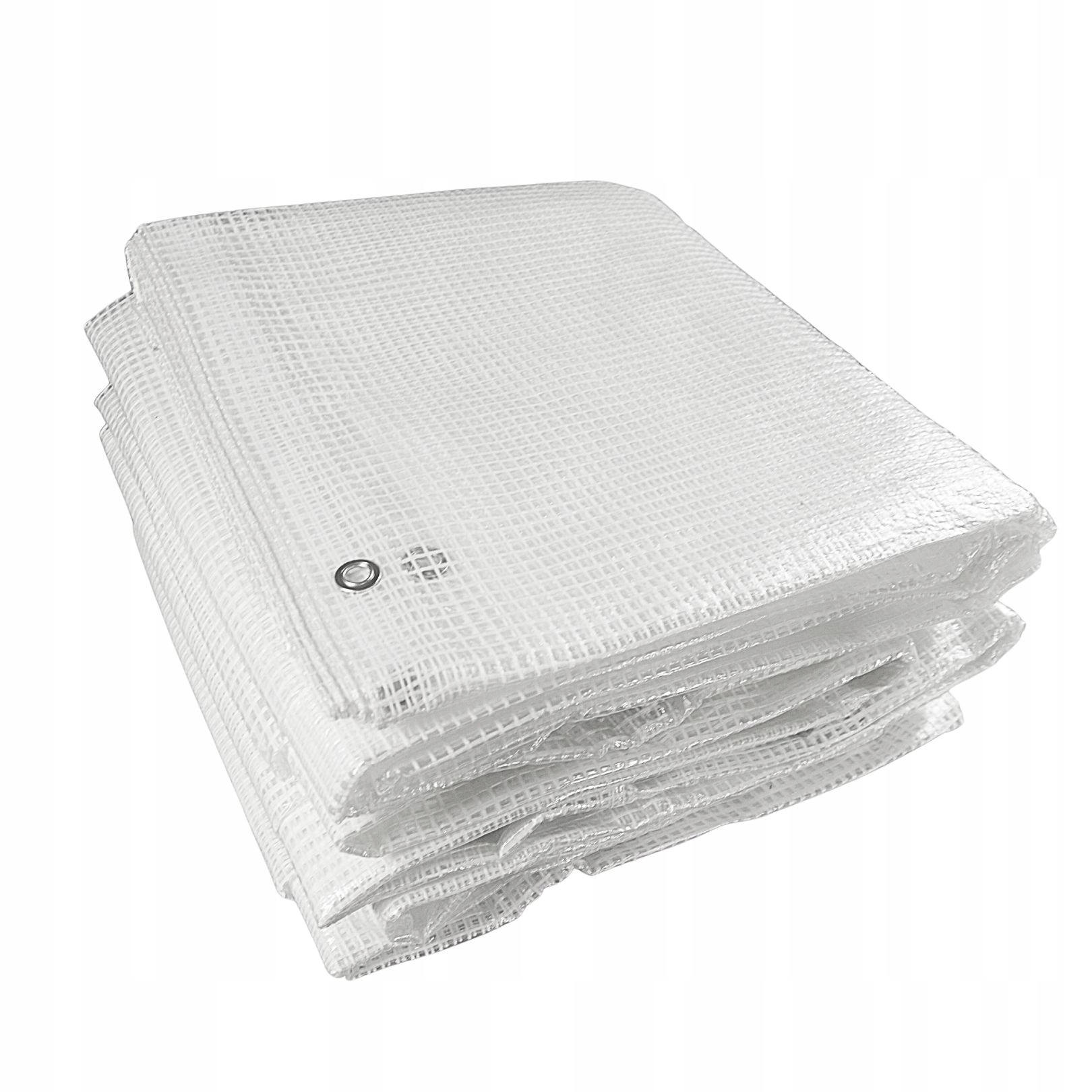 PLANDEKA BIAŁA 2x4M 100g PRZEŹROCZYSTA ZBROJONA UV