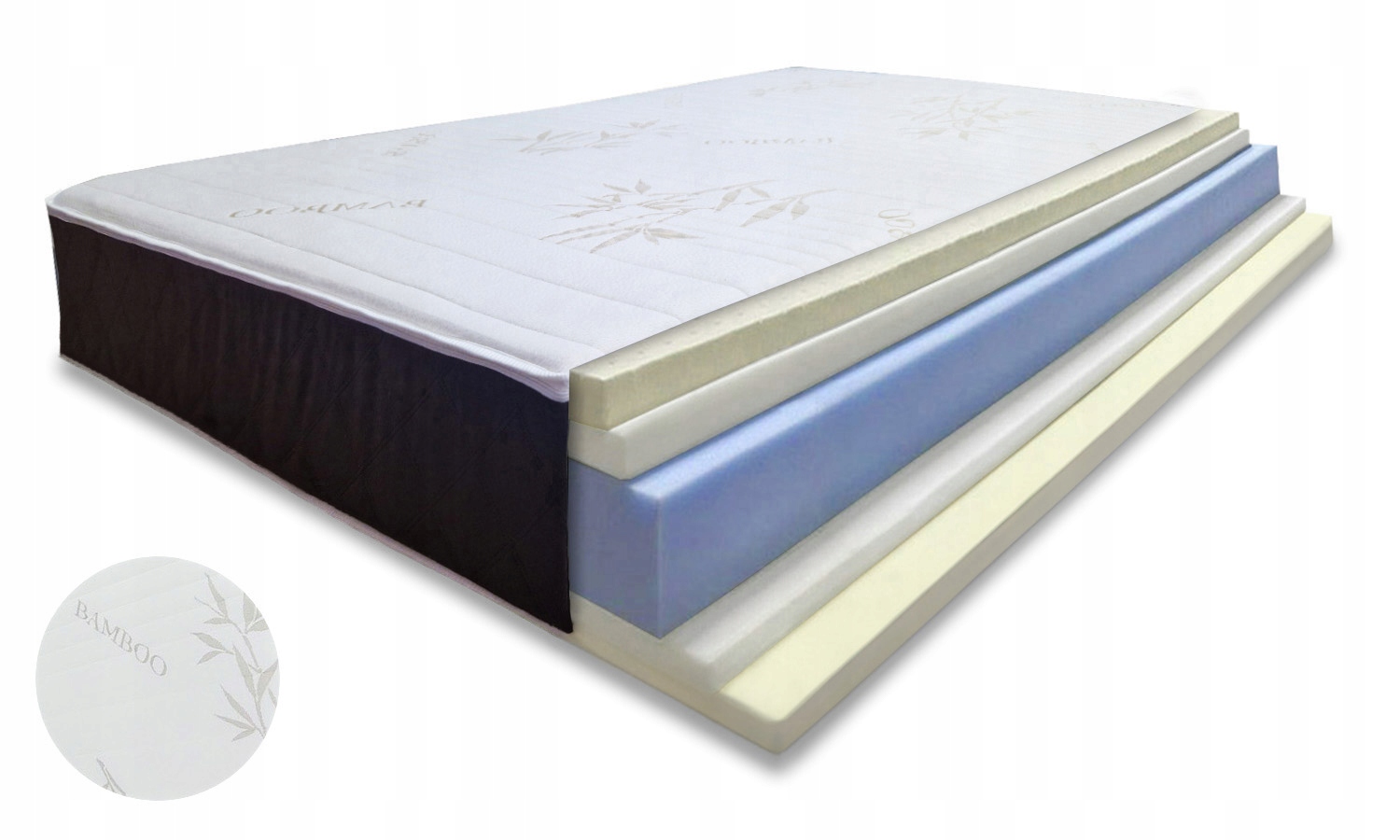 MATERAC PIANKOWY Z VISCO + LATEKS 120x170x27