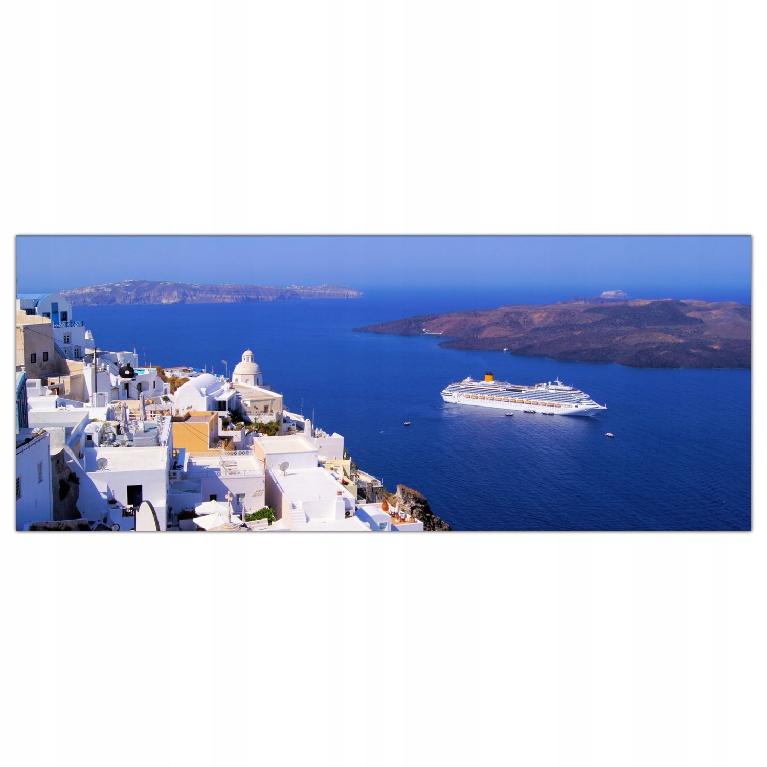 

Obraz na szkle Foto Santorini Miasto Wyspa 125x50