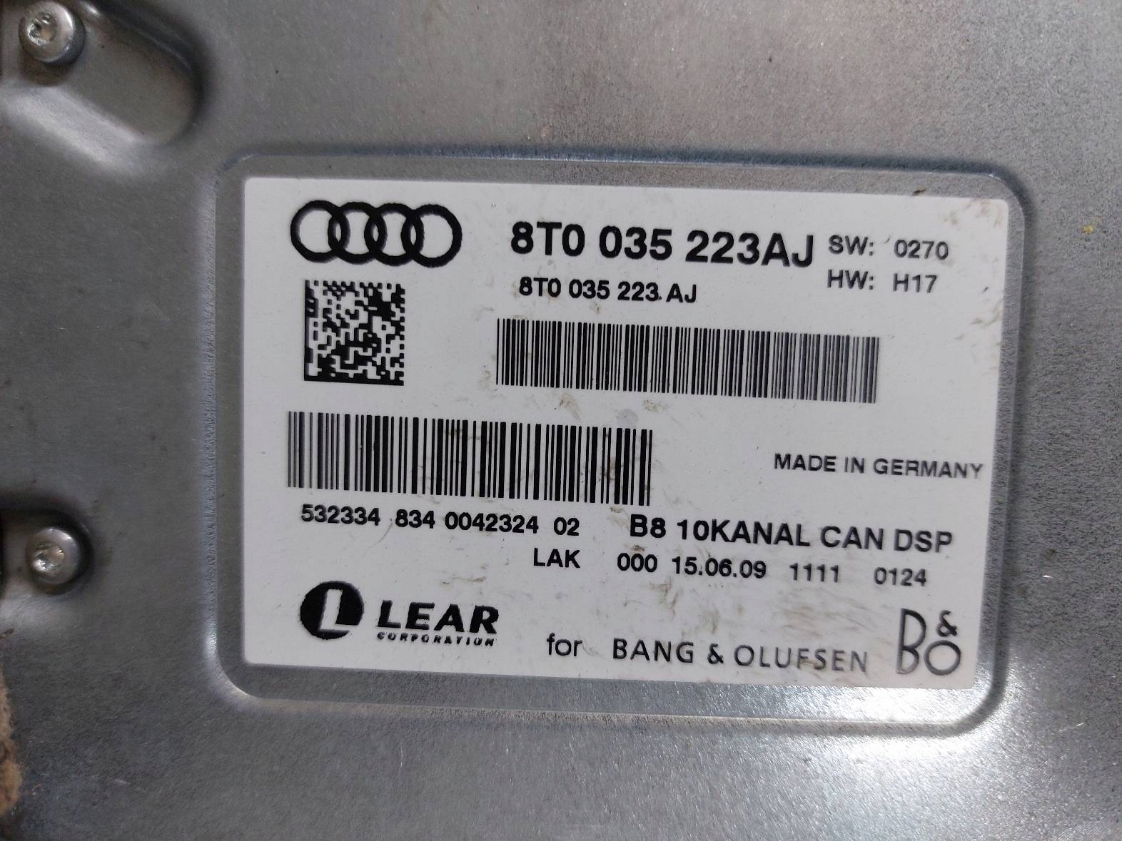 RADIO ODTWARZACZ AUDI A5 8T