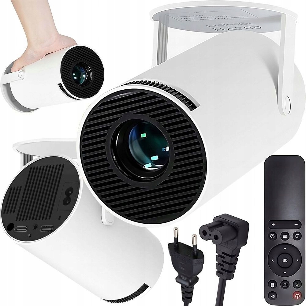 Projektor Android Tv Wifi Full Hd Smart, Prenosný Otočný Reproduktor