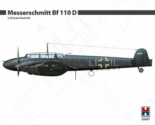 Hobby 2000 32007 Messerschmitt Bf 110 D Letadlo Měřítko 1/32 Hobby Kit Novinka