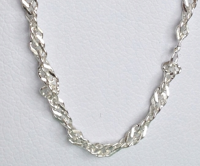 Łańcuszek srebrny komunijny / chrzest + krzyżyk Płeć uniseks