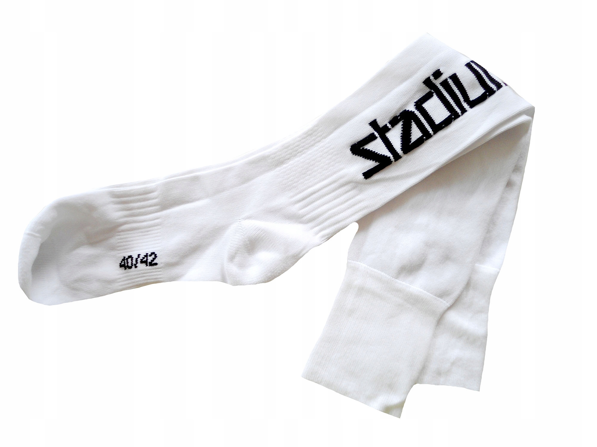 STADIUM białe getry piłkarskie 40/42