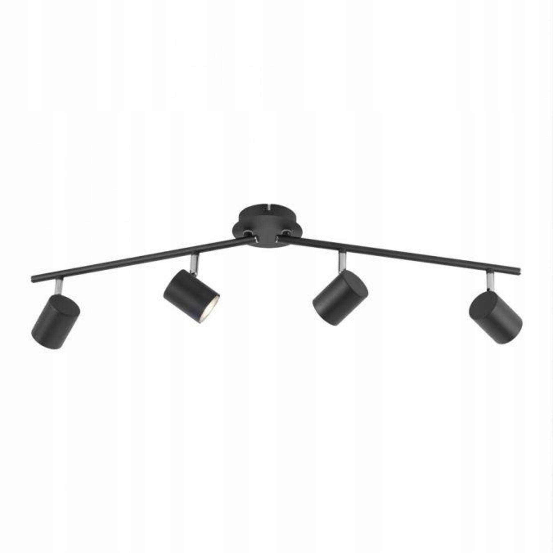 Led stropné svietidlo Just Light 4x spot, antracit, otočné, 3000K, 18W