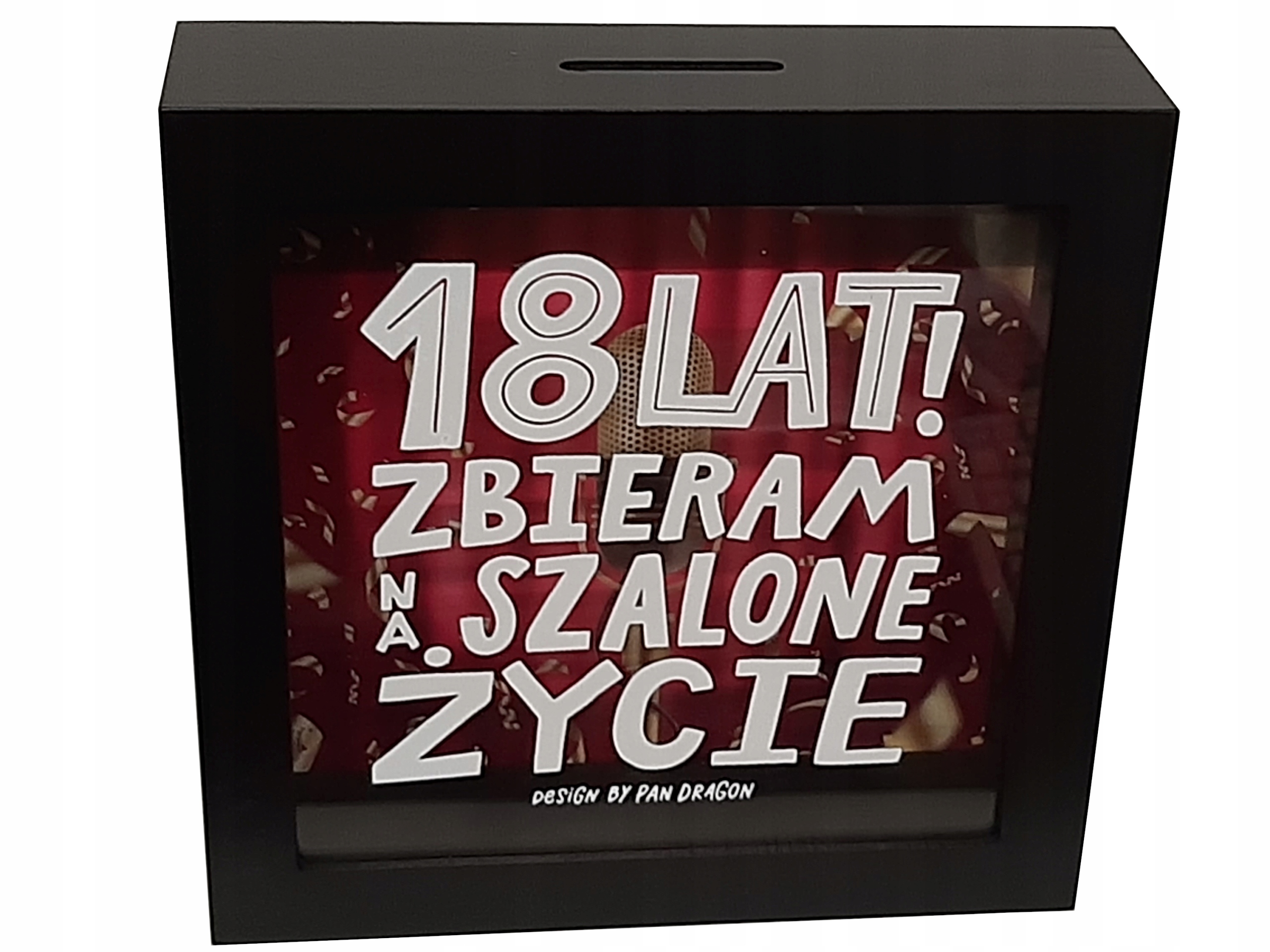 

Prezent na 18 urodziny skarbonka Zbieram Na