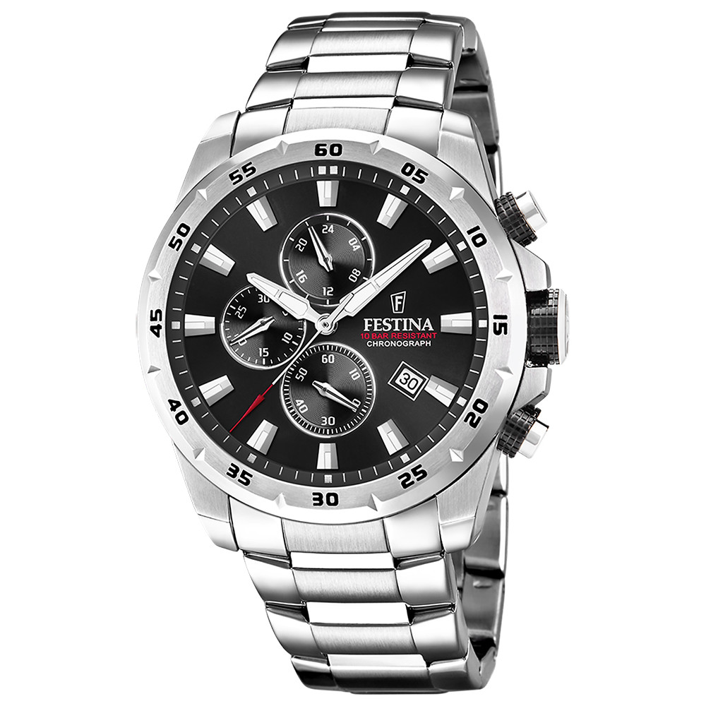 Pánské Hodinky Festina F20463-4 stříbrný náramek