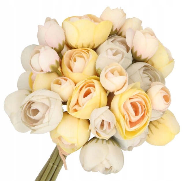 PEŁNIK JASKRY PEONIA PIWONIA SZTUCZNE KWIATY 36SZT